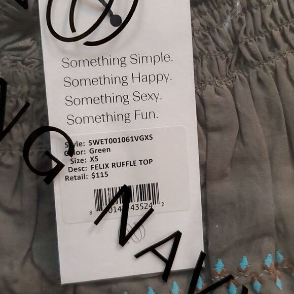 SOMETHING NAVY Felix Ruffle Top - Picture 5 of 5